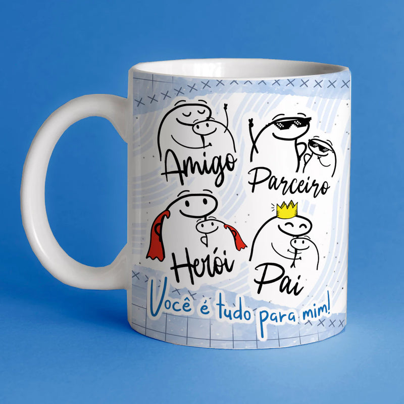 Caneca Flork Dia dos Pais 2.0 - Vários Modelos - Frases Engraçadas